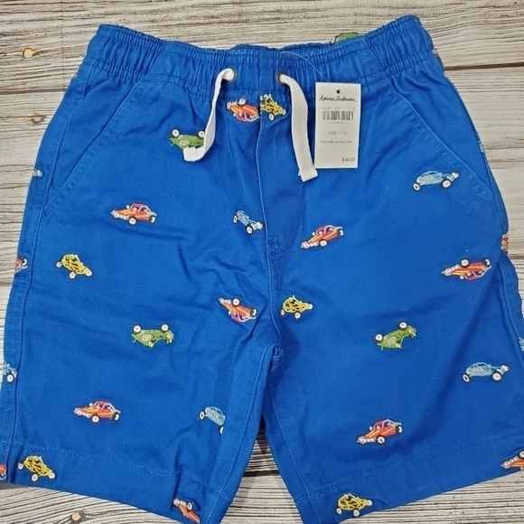 Hanna Andersson Embroidered T-Shirt and Shorts Race Cars Summer Set NWT - Picture 5 of 8